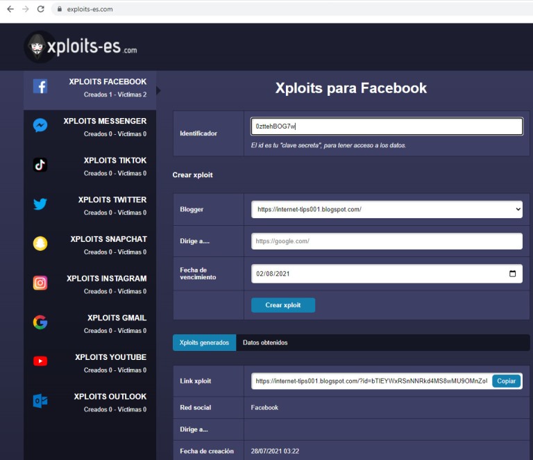 Hacken Sie ein soziales Netzwerk mit xploits